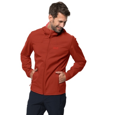 Jack Wolfskin Softshell Jacket Northern Point (windproof, water-repellent, PFC-free) red Men